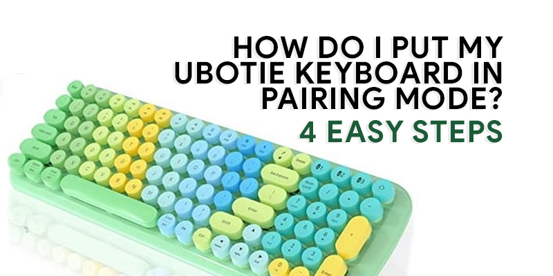 Ubotie keyboard in pairing mode