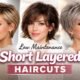 Low Maintenance Short Layered Haircuts