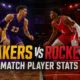 Lakers vs Houston Rockets Match Player Stats